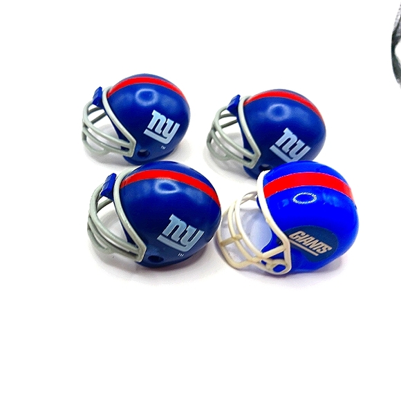 Lot of 4 New York Giants Mini NFL Football Helmets 2 " - Picture 1 of 5